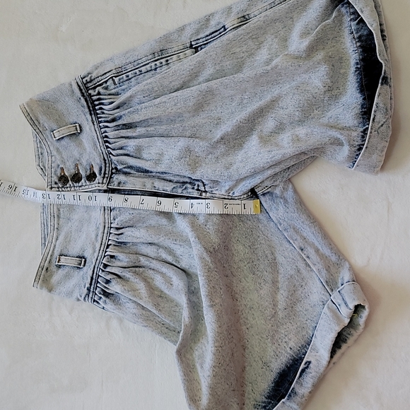 📻 VINTAGE SUPER HIGHWAISTED 80S MOM JORTS SHORTS DENIM RIBCAGE NO POCKET SUMMER - Picture 6 of 7